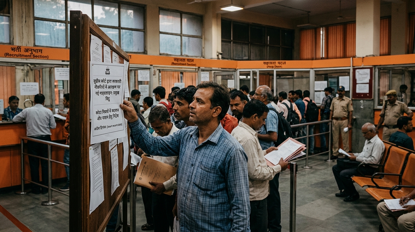 सुप्रीम कोर्ट ने सरकारी नौकरियों में आरक्षण और कोटे के नियमों पर दी नई गाइडलाइन.