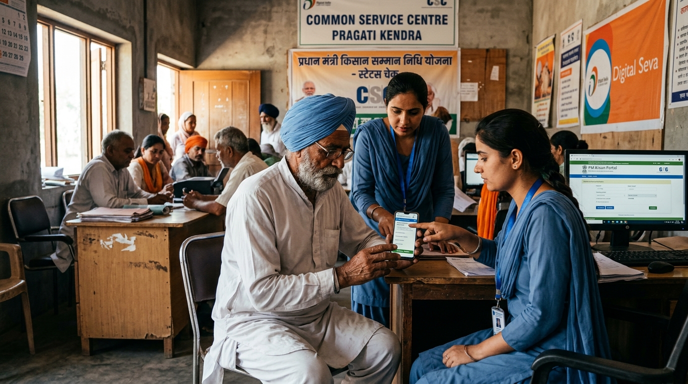प्रधानमंत्री किसान सम्मान निधि योजना की अगली किस्त का स्टेटस ऑनलाइन कैसे चेक करें.
