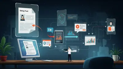 AI repurposes content into multiple formats.