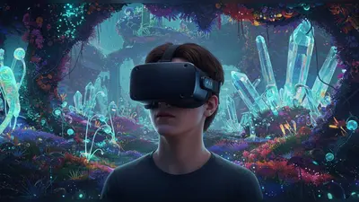 Experiencing MidJourney magic in mind-blowing VR environments.