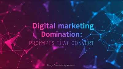 Take your digital marketing to the next level with ChatGPT and achieve unprecedented conversion rates.