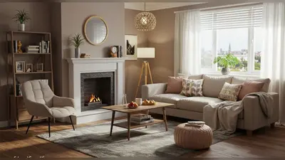 A budget-friendly living room makeover inspired by ChatGPT prompts.