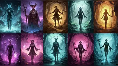 Fantasy art created with Gemini AI prompts.