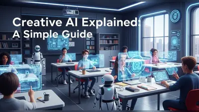 A straightforward explanation of creative AI and its applications.