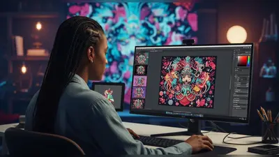 Creating stunning graphics with the power of AI.