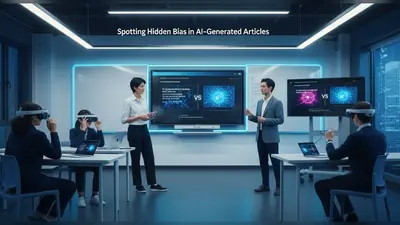 Identifying hidden bias in AI-generated articles.
