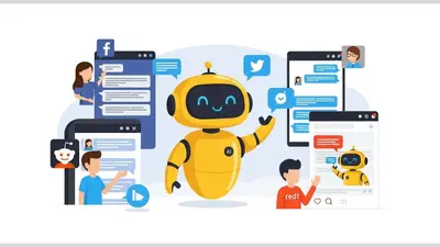 AI chatbot providing seamless social media customer service.