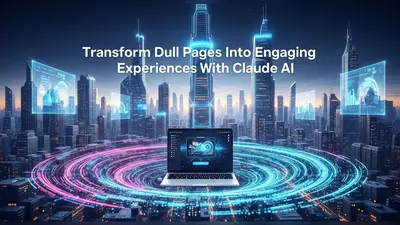 Claude AI creating engaging website content.