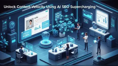 AI supercharging content creation for enhanced SEO performance.