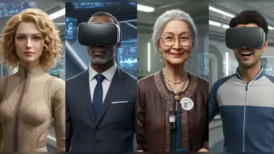 AI-generated VR avatars for immersive virtual experiences.