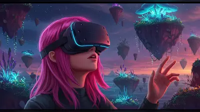 Generative AI creating immersive VR worlds.