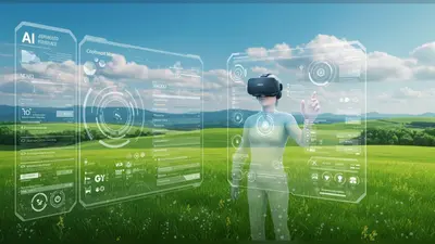 AI-enhanced VR user interface for intuitive navigation.
