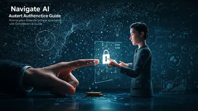 A concise, engaging description of ‘Navigate AI Content Authenticity with Confidence Guide’ that visually captures its central idea.