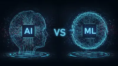 Understand the fundamental differences between AI learning and machine learning.