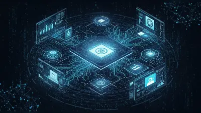 A dynamic visual representing the most effective AI learning platforms and resources for rapid skill acquisition.