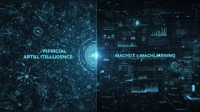 Understanding the core differences between AI learning and machine learning.