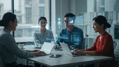 Visualizing AI tools empowering a team to achieve peak productivity and efficiency, symbolizing reclaimed time and streamlined workflows.