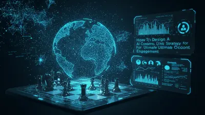 Crafting your content future. A visual representation of designing a winning AI content strategy.