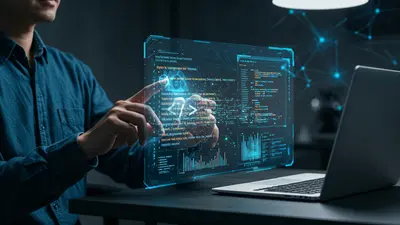 A developer enhancing their coding skills using advanced AI-powered development tools and smart assistance.