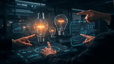 A concise, engaging description of ‘Spark Your Next Big Idea AI Techniques for Creative Breakthroughs’ that visually captures its central idea.