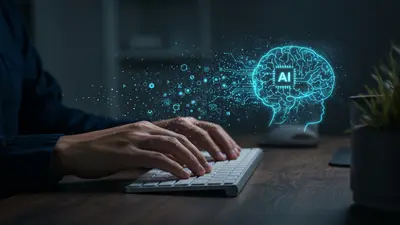 A person launching their AI content writing career with smart, strategic steps.