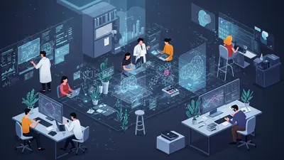 Charting your path in AI. A visual representation of professionals thriving in exciting generative AI job roles.