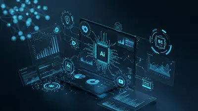 Visualizing AI-powered content strategy leading to exponential marketing growth.