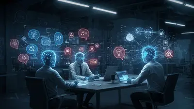 A visually striking representation of AI enhancing creative ideation and brainstorming sessions with innovative thought processes.