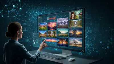 A vivid image showcasing the ease and power of Gemini AI in generating stunning and diverse visual content.