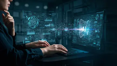 A user expertly crafts an AI prompt, leading to precise and powerful outputs from an advanced artificial intelligence system.
