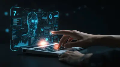 A concise, engaging description of ‘7 Secrets to Writing Powerful AI Prompts for Better Results’ that visually captures its central idea. It shows the art of crafting effective AI prompts leading to superior content outcomes.