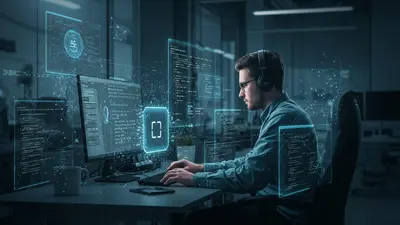 A developer leveraging AI tools to enhance coding efficiency and productivity.