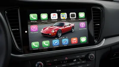 Customizing Apple CarPlay with a personalized car image for a unique in-car display.