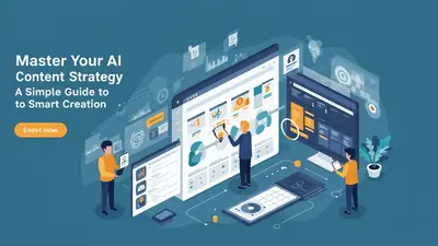 A visual representation of a streamlined AI content strategy, guiding smart content creation and organization for maximum impact.