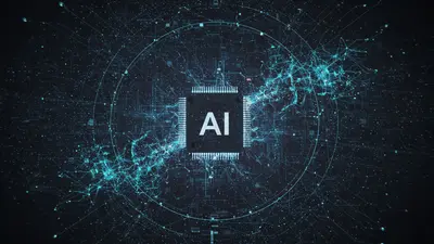 A visual metaphor of a user precisely typing into an AI interface, with intricate data flows and cognitive processes depicted in the background, symbolizing expert prompt crafting.