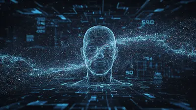 An abstract visual of lightbulbs and interconnected nodes symbolizing AI’s power to generate a multitude of brilliant ideas and possibilities.