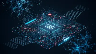 AI algorithms at work, creating SEO-optimized content to rapidly boost search engine rankings.