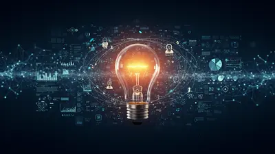 A concise, engaging description of ‘Spark Creative Brilliance 10 AI Methods for Fresh Ideas Fast’ that visually captures its central idea. It should show AI as a catalyst for new ideas and creativity.