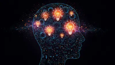 AI enhancing creative thinking and sparking brilliant new ideas.