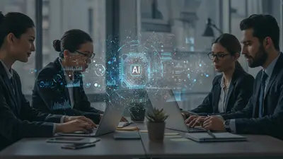 Team members leveraging AI tools for enhanced collaboration and efficiency.