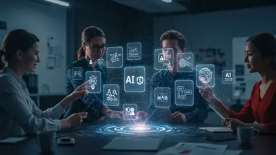 A concise, engaging description of ’10 AI Tools That Will Revolutionize Your Team’s Workflow’ that visually captures its central idea.
