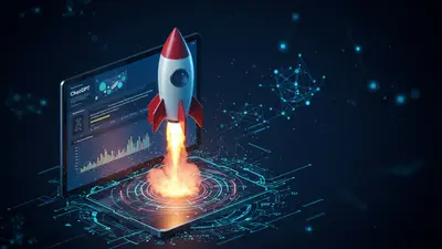 A concise, engaging description of ‘Skyrocket Your Marketing With ChatGPT 5 Proven Strategies’ that visually captures its central idea.