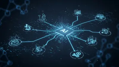 A visual representation of diverse and promising AI career paths, guiding professionals towards a future in technology.