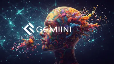 The Google Gemini logo blending seamlessly with a gallery of diverse and beautiful AI-generated artworks, highlighting creative ease.