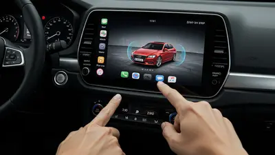A concise, engaging description of ‘How to Add Your Car Image to Apple CarPlay Step by Step’ that visually captures its central idea.