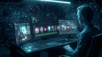 A concise, engaging description of ‘Create Engaging Videos Fast with Innovative AI Tools’ that visually captures its central idea.