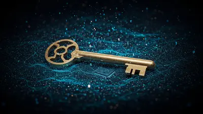An engaging visual of AI unlocking powerful content strategies, featuring interconnected data and digital growth.