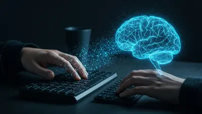 Visualizes the methodical process of writing perfect AI prompts for optimal interaction.