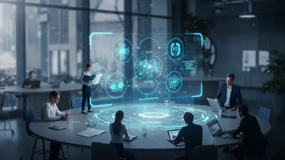 Professionals collaborating to shape a future where ethical AI principles lead to fulfilling and impactful careers.