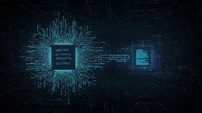 Depicts the intricate process of crafting powerful AI prompts for superior outcomes.